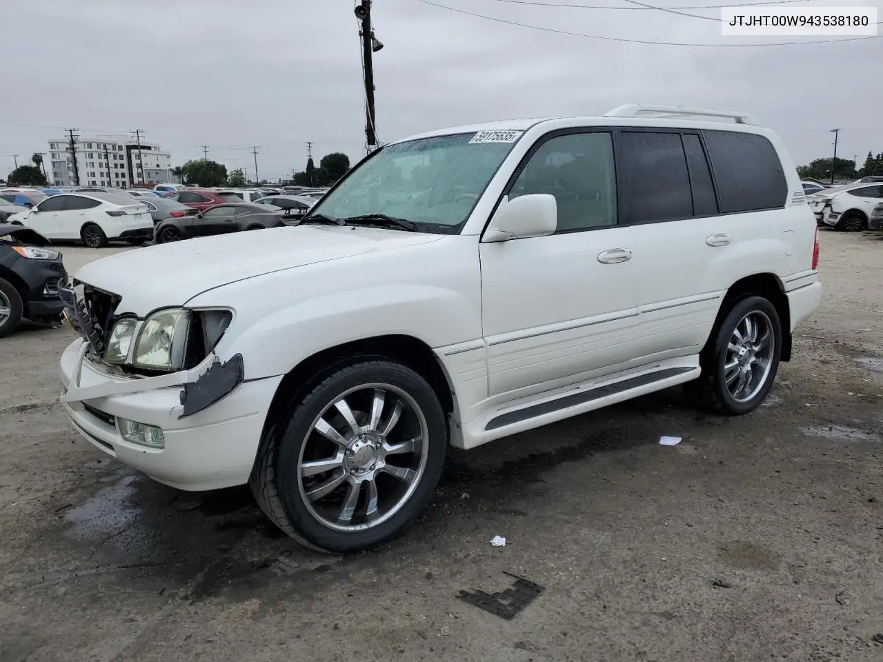 2004 Lexus Lx 470 VIN: JTJHT00W943538180 Lot: 59175635