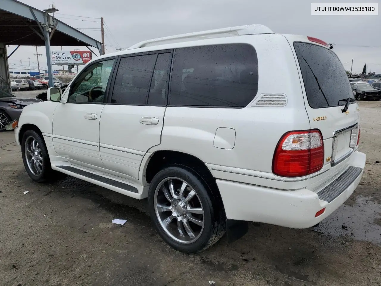 2004 Lexus Lx 470 VIN: JTJHT00W943538180 Lot: 59175635