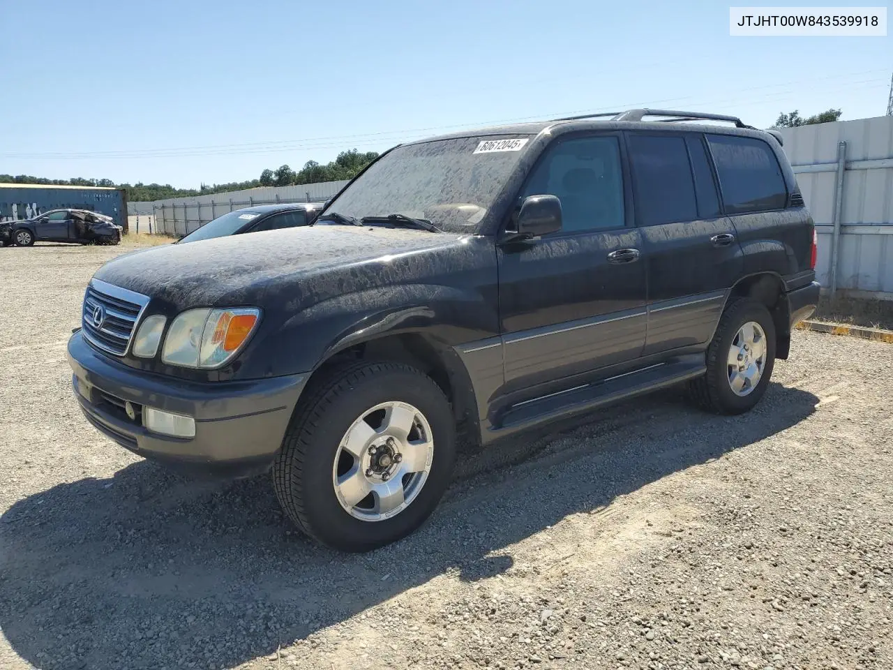 2004 Lexus Lx 470 VIN: JTJHT00W843539918 Lot: 60612045
