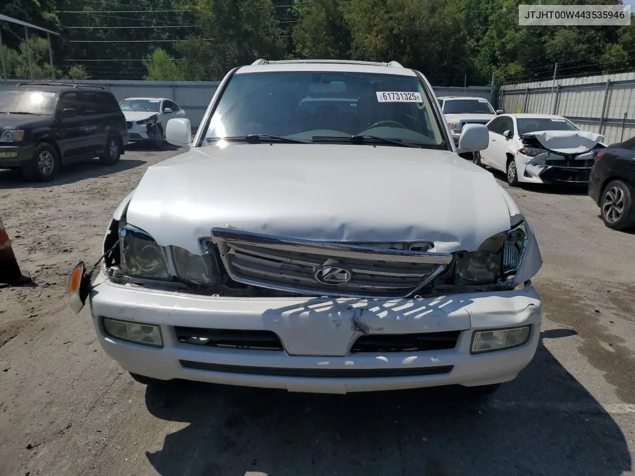 2004 Lexus Lx 470 VIN: JTJHT00W443535946 Lot: 61731325