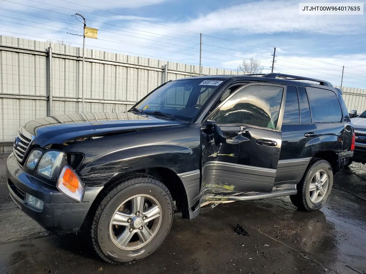 2006 Lexus Lx 470 VIN: JTJHT00W964017635 Lot: 49307735