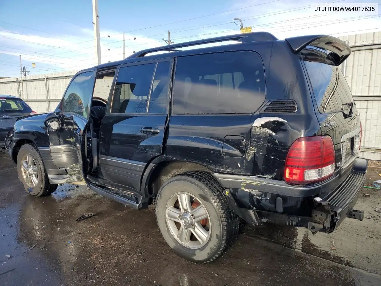 2006 Lexus Lx 470 VIN: JTJHT00W964017635 Lot: 49307735