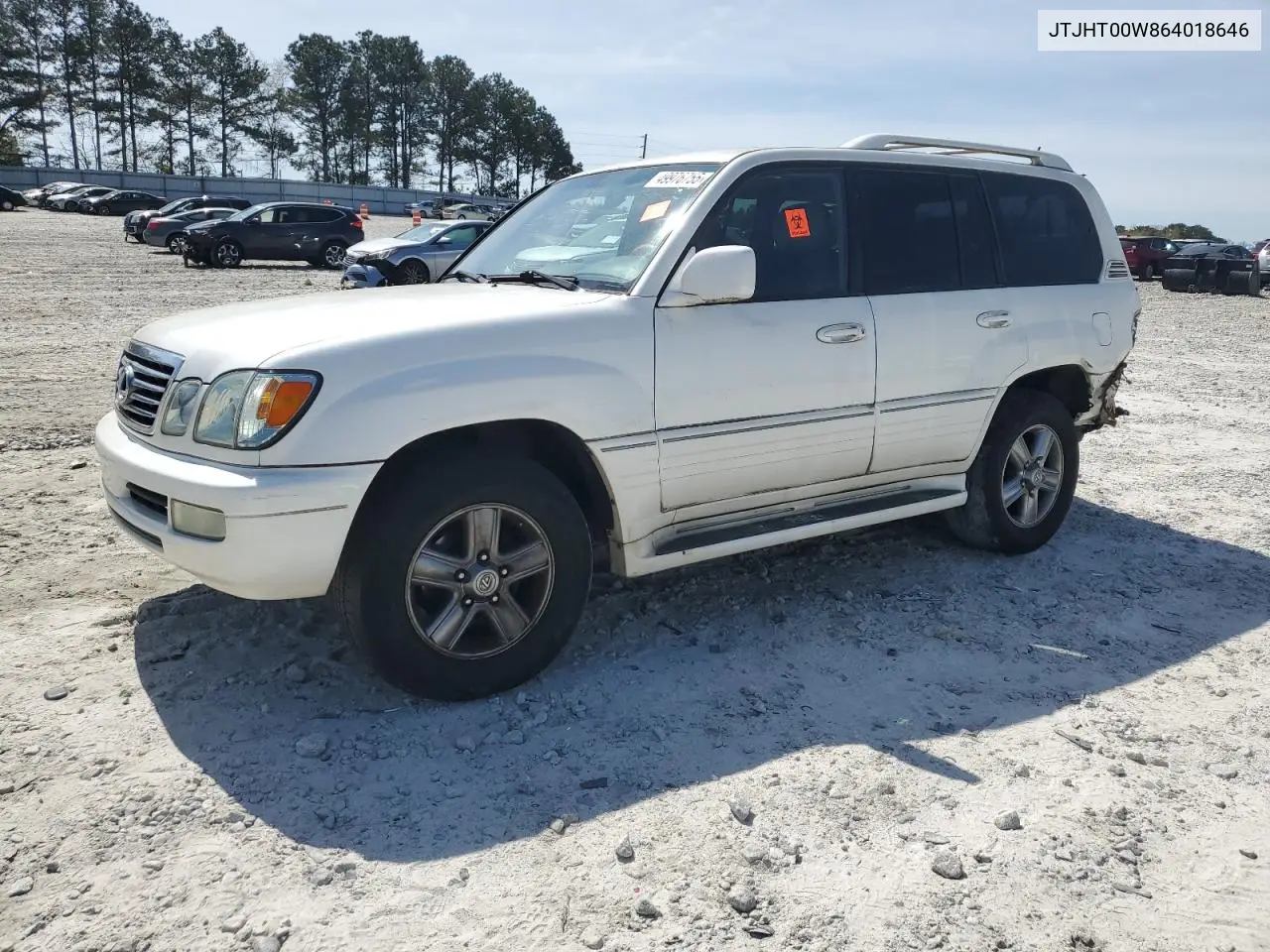 2006 Lexus Lx 470 VIN: JTJHT00W864018646 Lot: 49976755