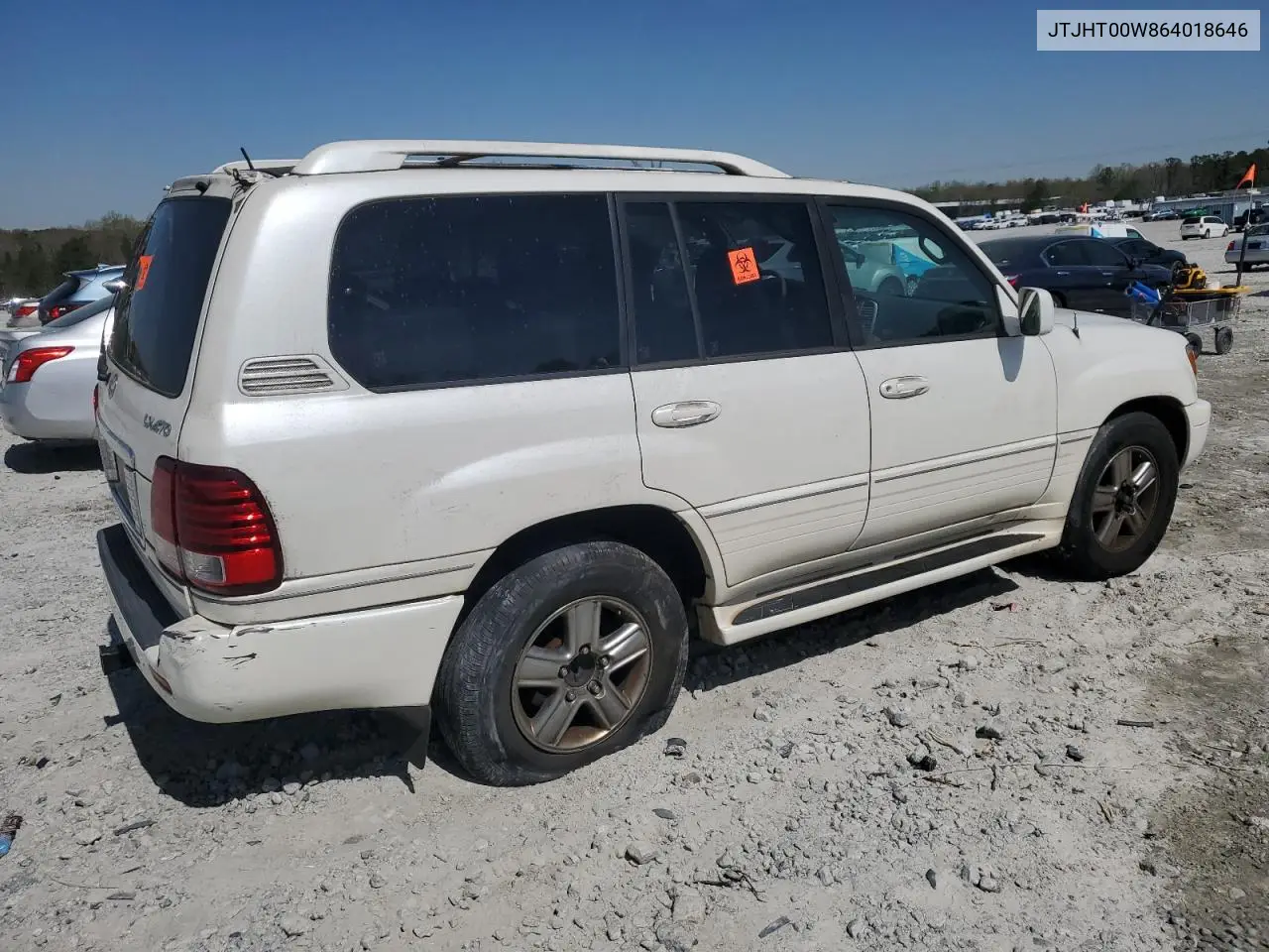 2006 Lexus Lx 470 VIN: JTJHT00W864018646 Lot: 49976755