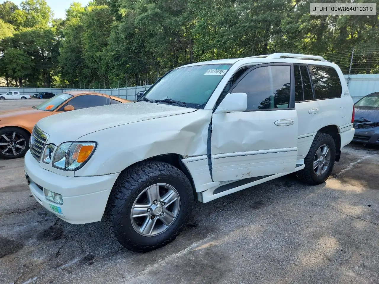 2006 Lexus Lx 470 VIN: JTJHT00W864010319 Lot: 61499015