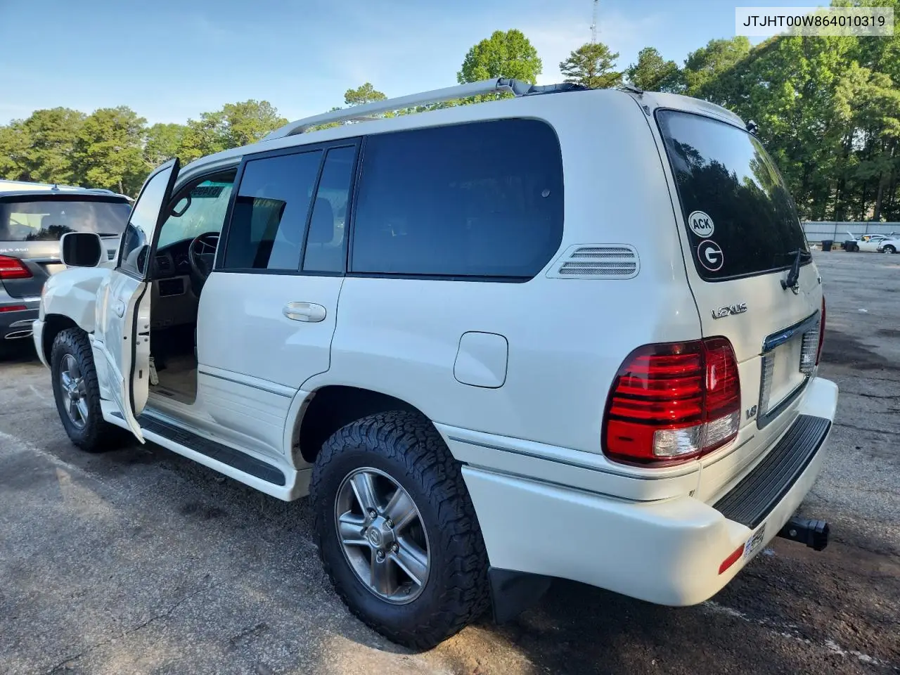 2006 Lexus Lx 470 VIN: JTJHT00W864010319 Lot: 61499015