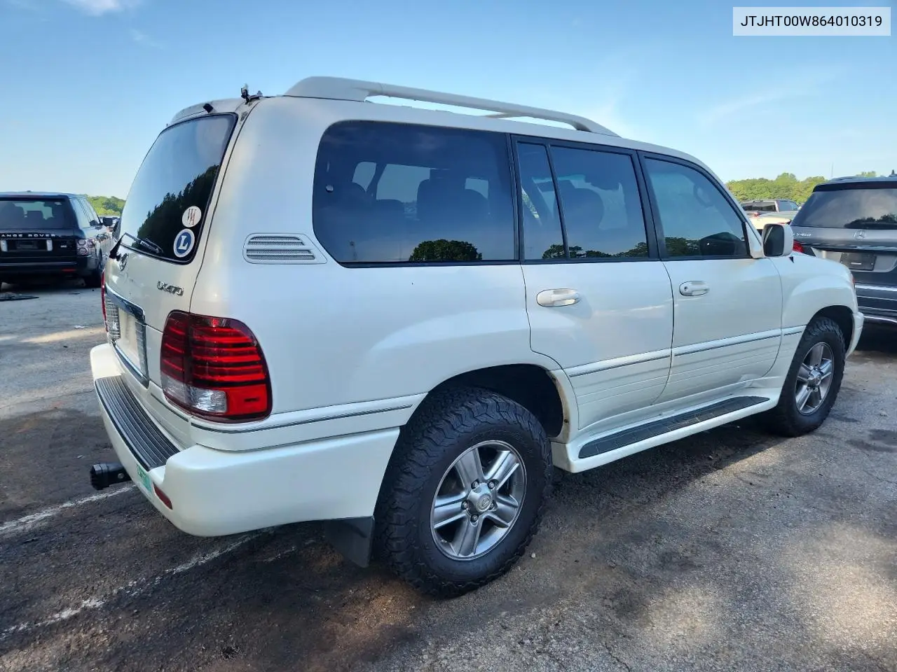 2006 Lexus Lx 470 VIN: JTJHT00W864010319 Lot: 61499015
