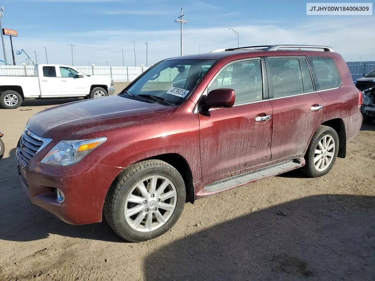 2008 Lexus Lx 570 VIN: JTJHY00W184006309 Lot: 48799355