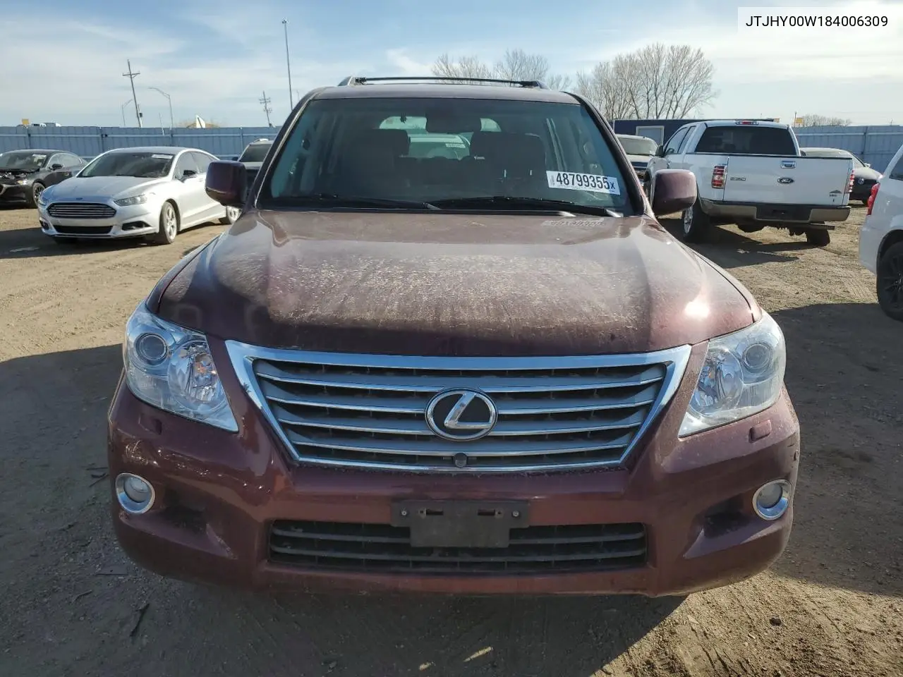 2008 Lexus Lx 570 VIN: JTJHY00W184006309 Lot: 48799355