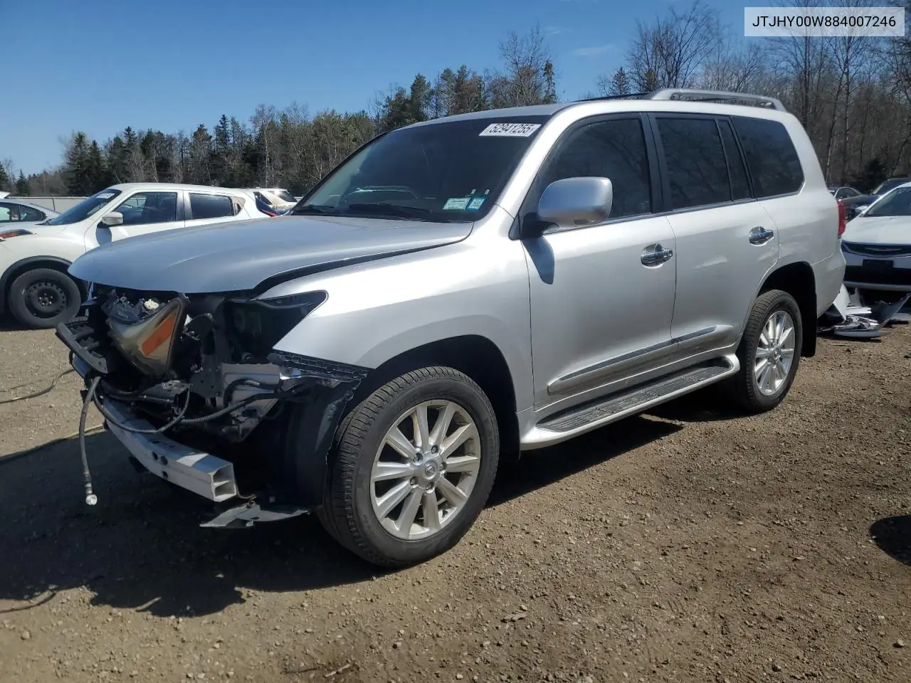 2008 Lexus Lx 570 VIN: JTJHY00W884007246 Lot: 52941255