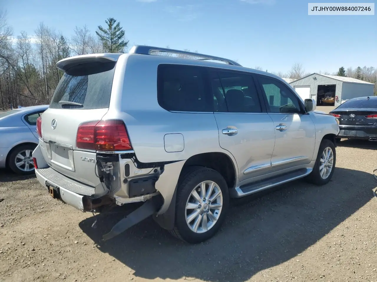 2008 Lexus Lx 570 VIN: JTJHY00W884007246 Lot: 52941255