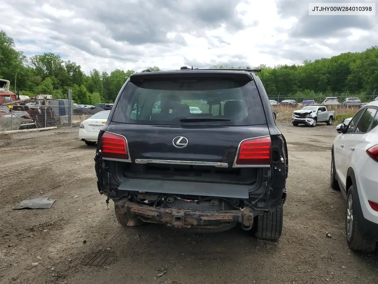 2008 Lexus Lx 570 VIN: JTJHY00W284010398 Lot: 53961375