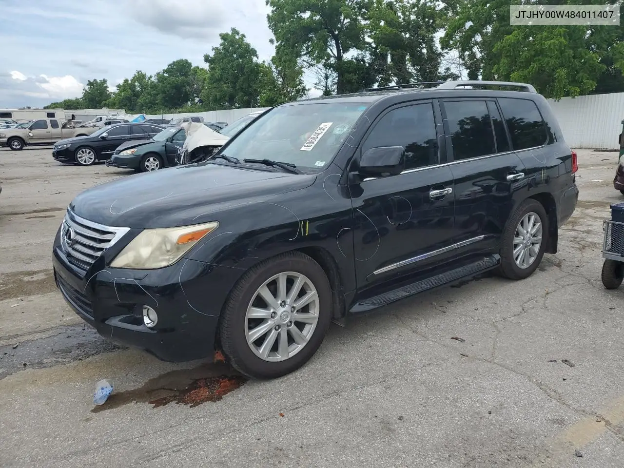 2008 Lexus Lx 570 VIN: JTJHY00W484011407 Lot: 60684035