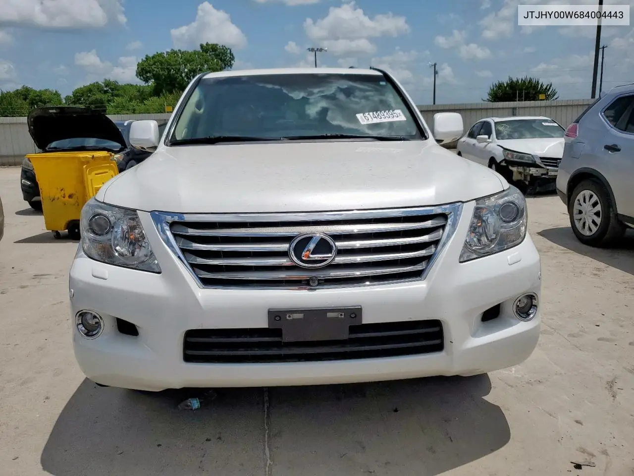 2008 Lexus Lx 570 VIN: JTJHY00W684004443 Lot: 61489395