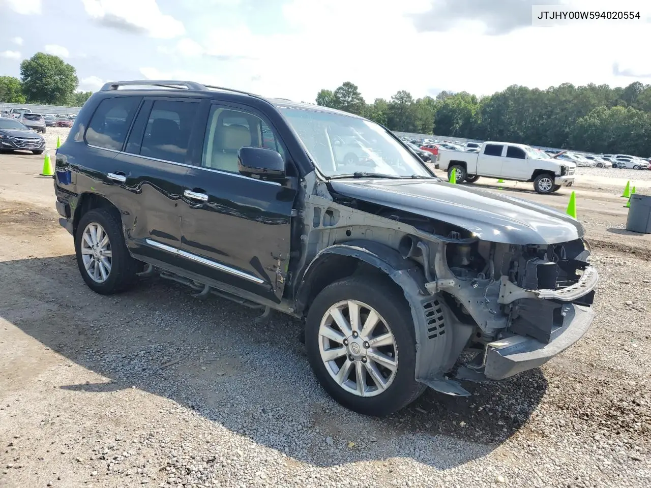 2009 Lexus Lx 570 VIN: JTJHY00W594020554 Lot: 58518695