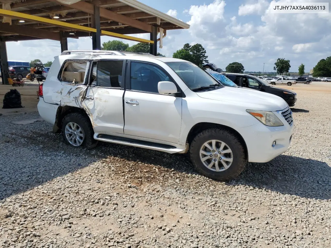 2010 Lexus Lx 570 VIN: JTJHY7AX5A4036113 Lot: 59607185