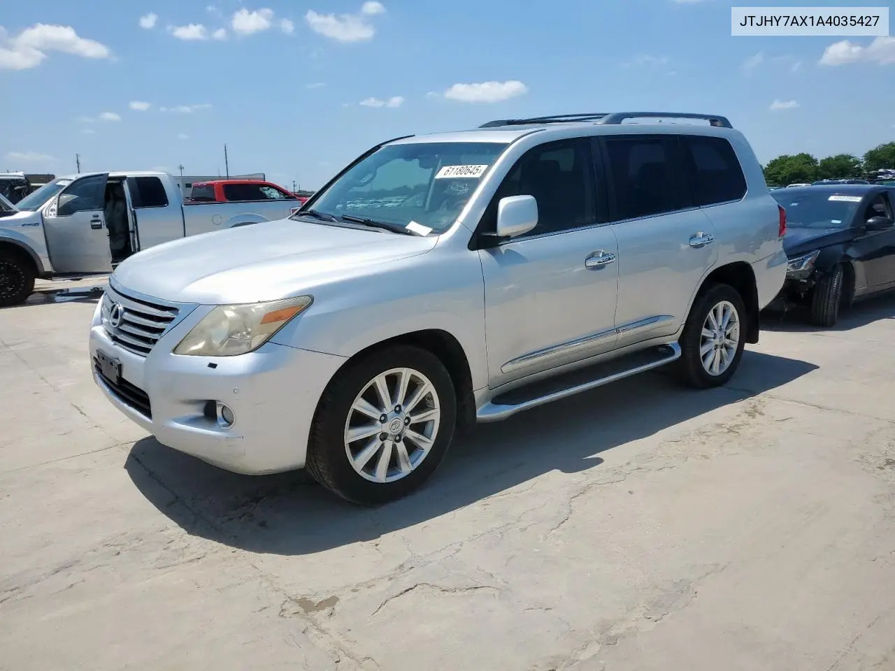 2010 Lexus Lx 570 VIN: JTJHY7AX1A4035427 Lot: 61180645
