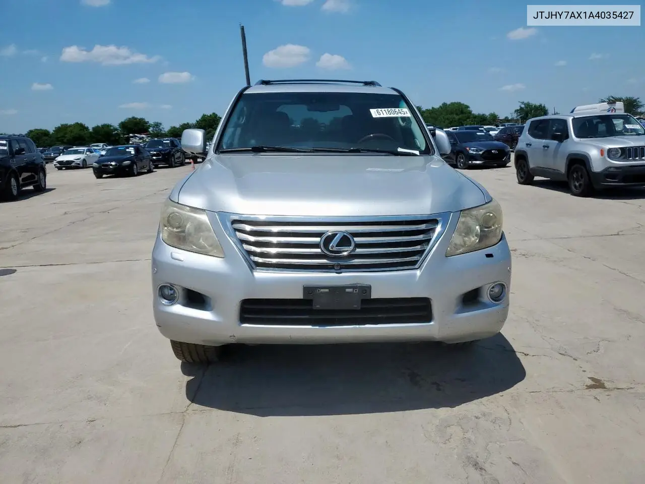 2010 Lexus Lx 570 VIN: JTJHY7AX1A4035427 Lot: 61180645