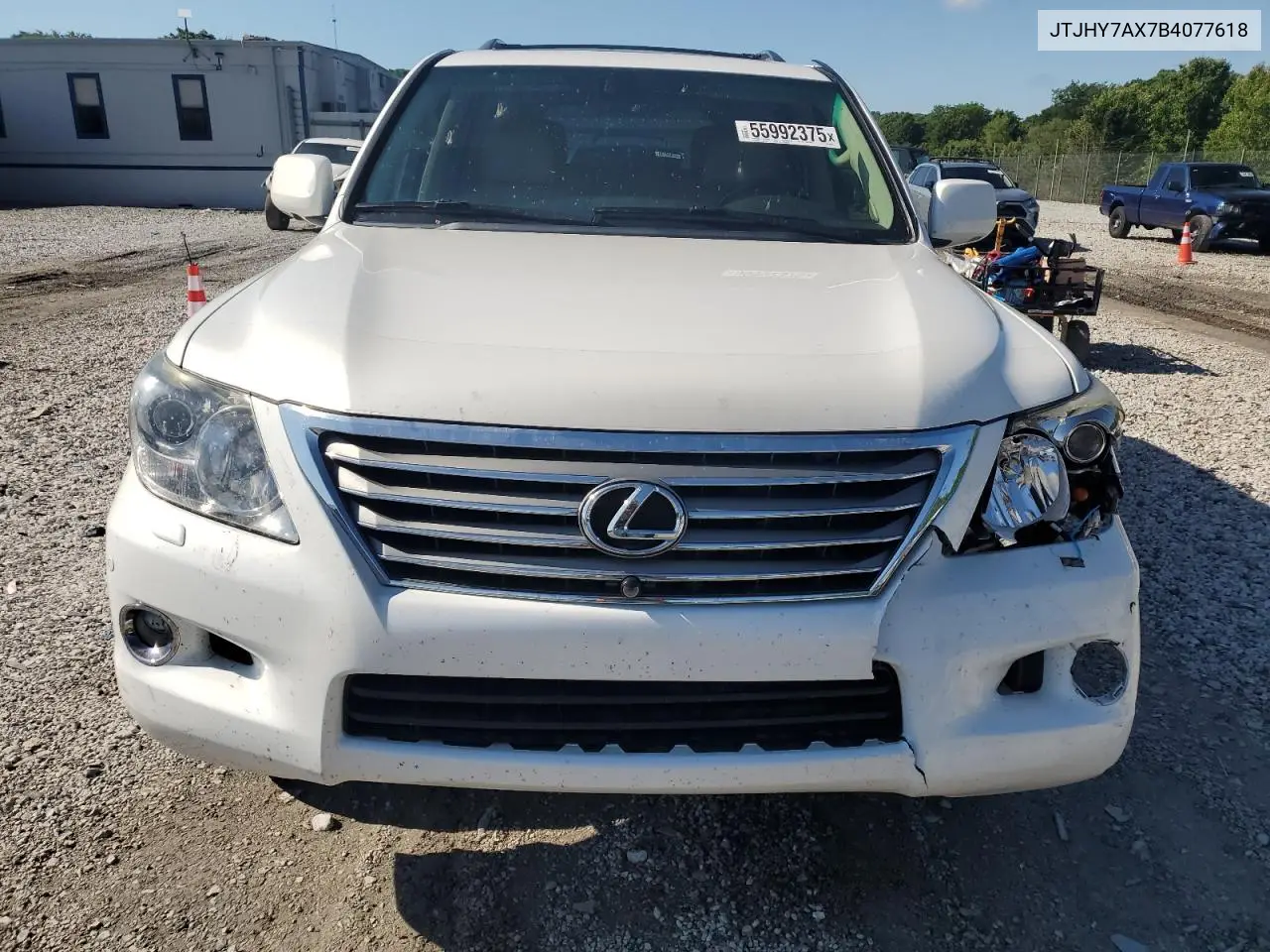 2011 Lexus Lx 570 VIN: JTJHY7AX7B4077618 Lot: 55992375