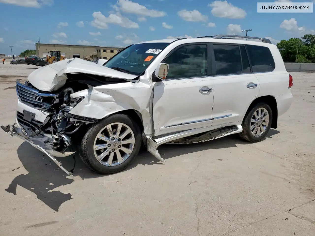 2011 Lexus Lx 570 VIN: JTJHY7AX7B4058244 Lot: 62070635
