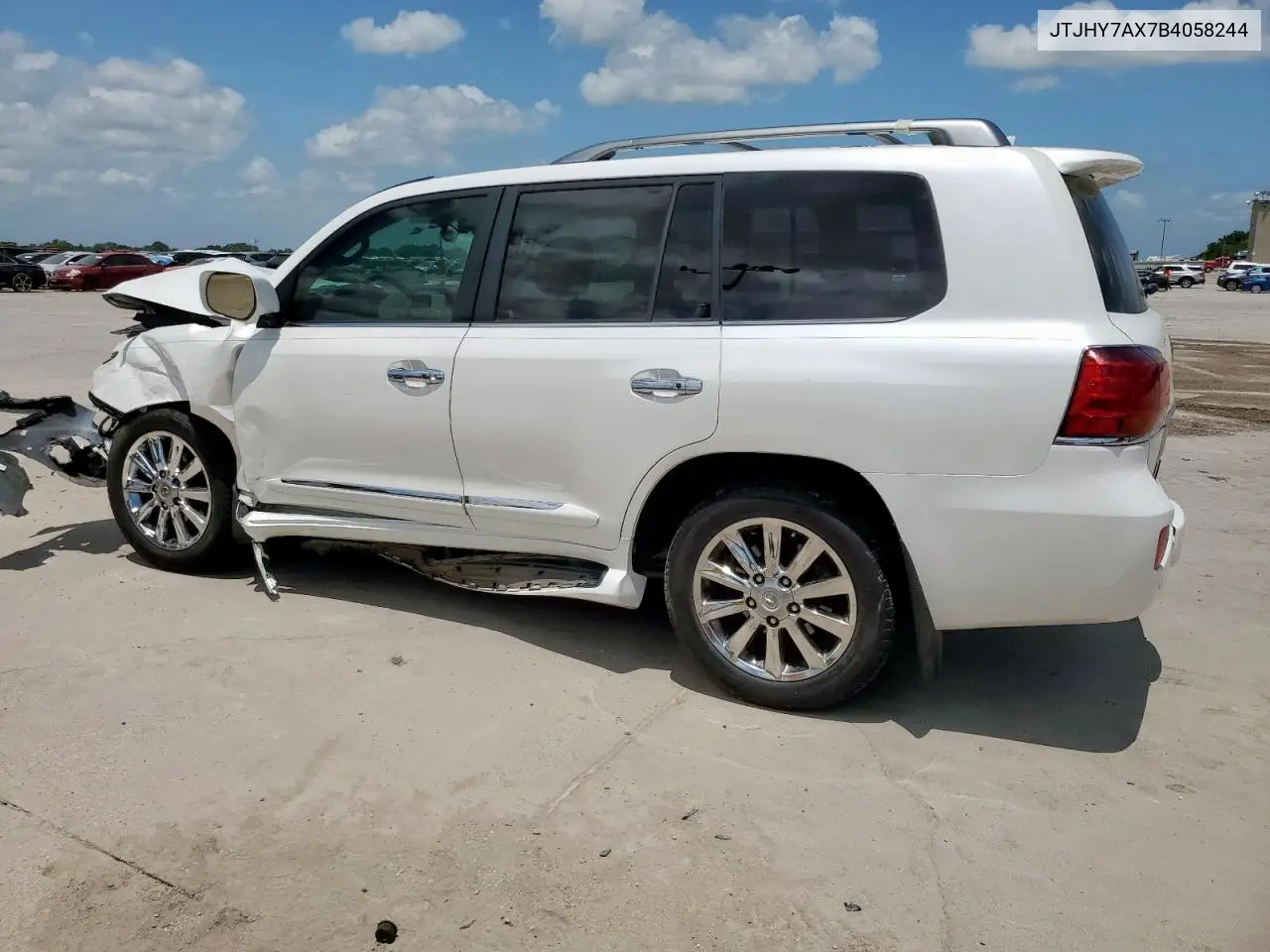 2011 Lexus Lx 570 VIN: JTJHY7AX7B4058244 Lot: 62070635