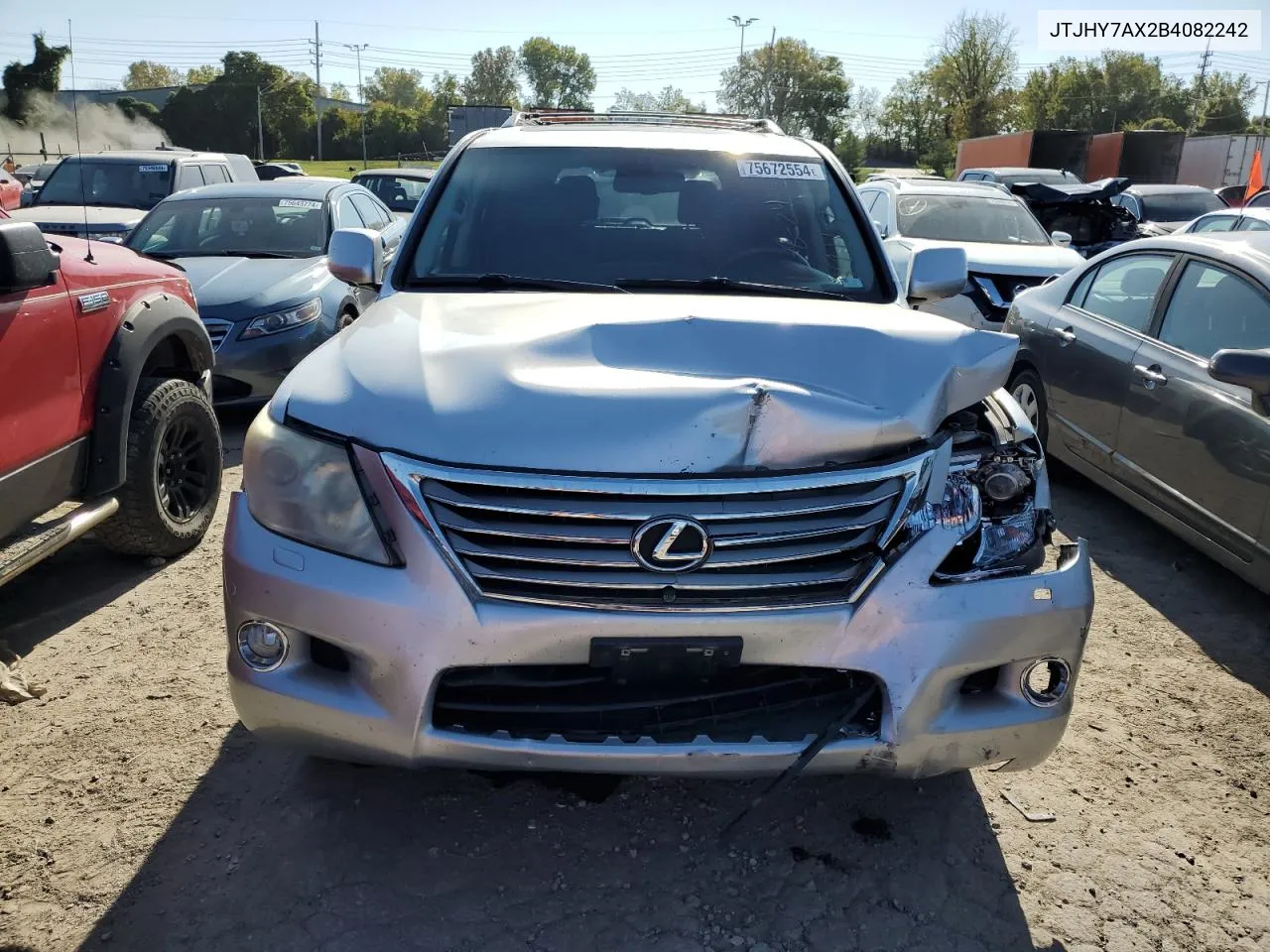 2011 Lexus Lx 570 VIN: JTJHY7AX2B4082242 Lot: 75672554