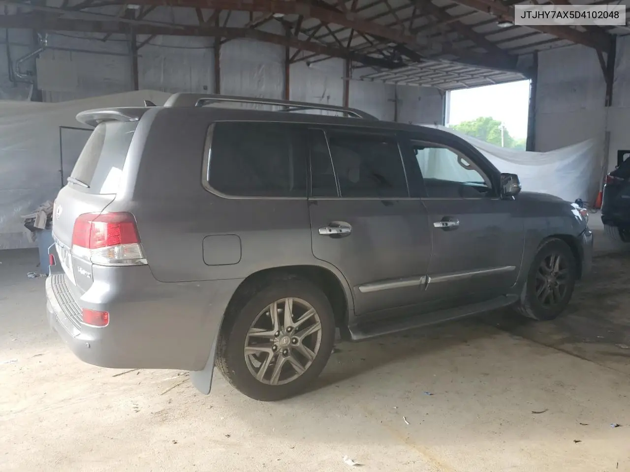 2013 Lexus Lx 570 VIN: JTJHY7AX5D4102048 Lot: 58492985