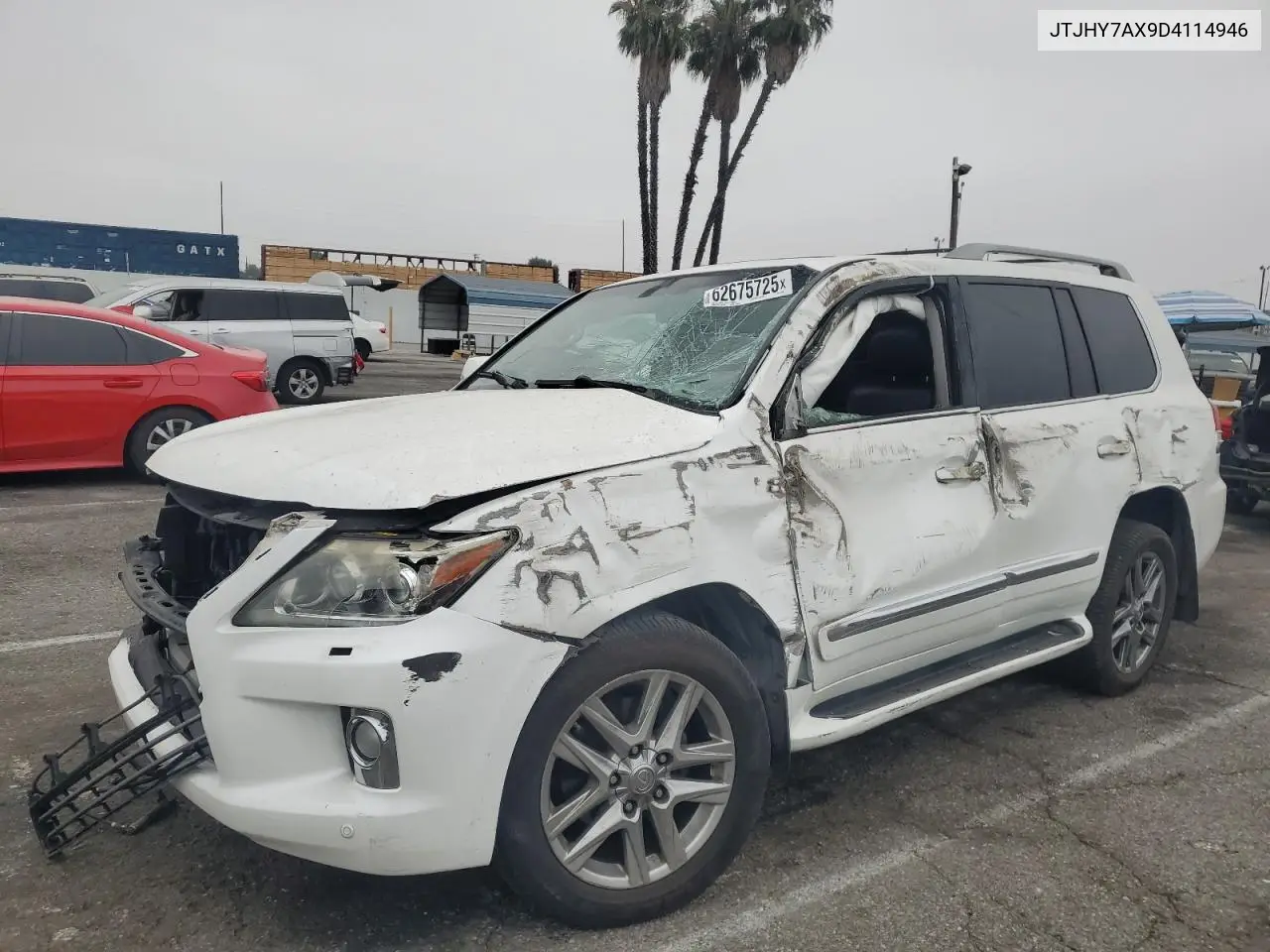 2013 Lexus Lx 570 VIN: JTJHY7AX9D4114946 Lot: 62675725