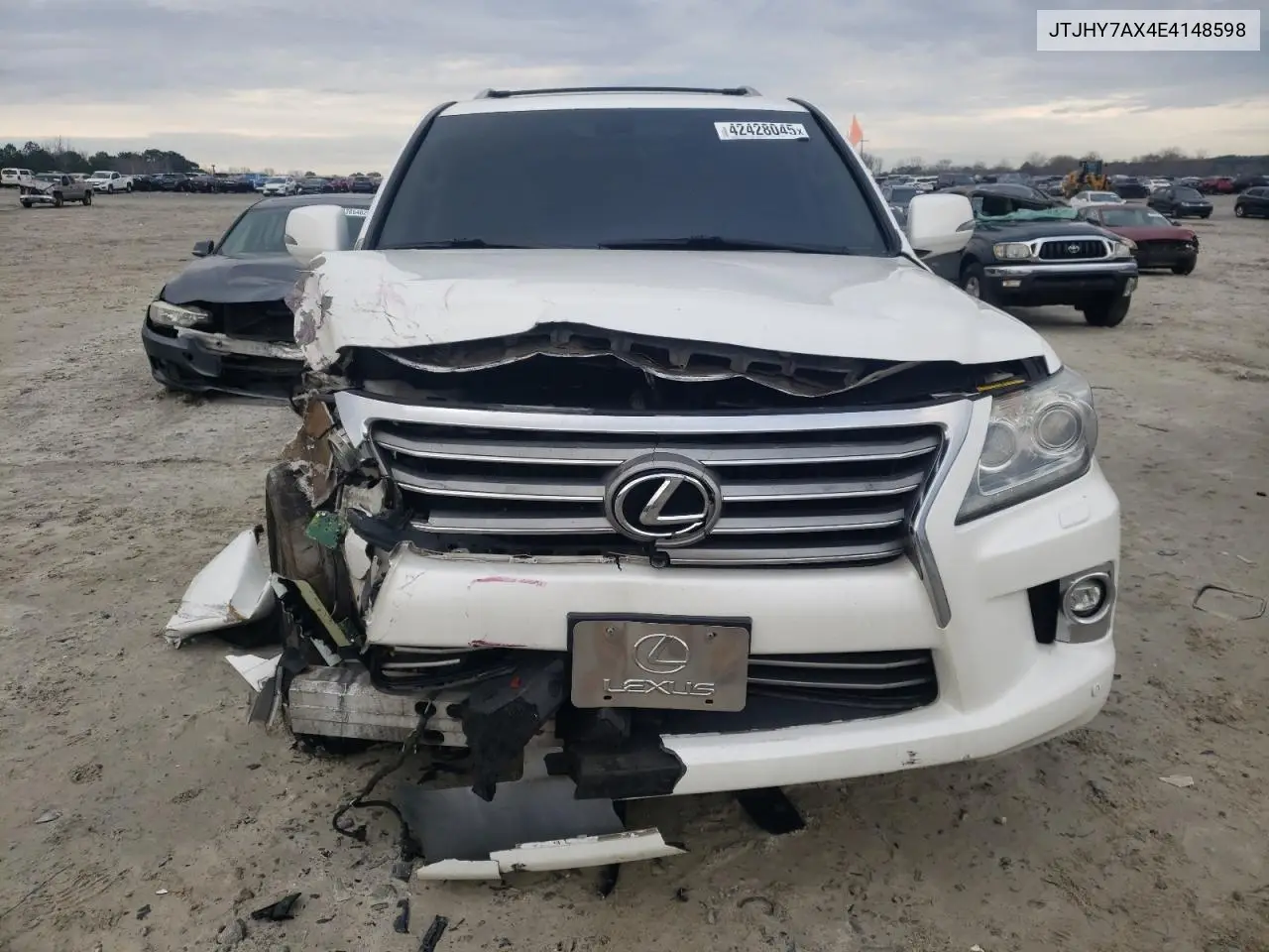 2014 Lexus Lx 570 VIN: JTJHY7AX4E4148598 Lot: 42428045