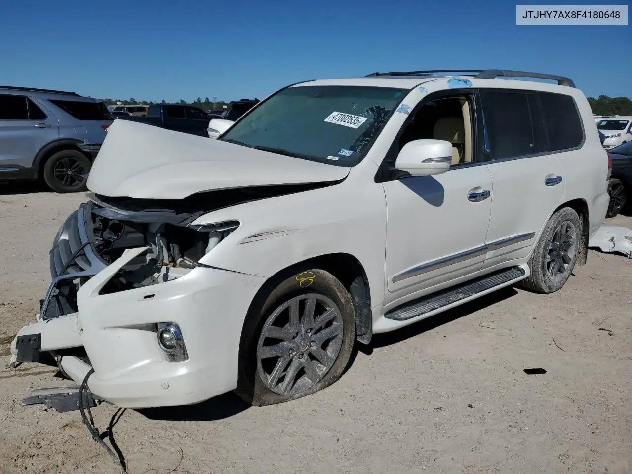 2015 Lexus Lx 570 VIN: JTJHY7AX8F4180648 Lot: 47002635