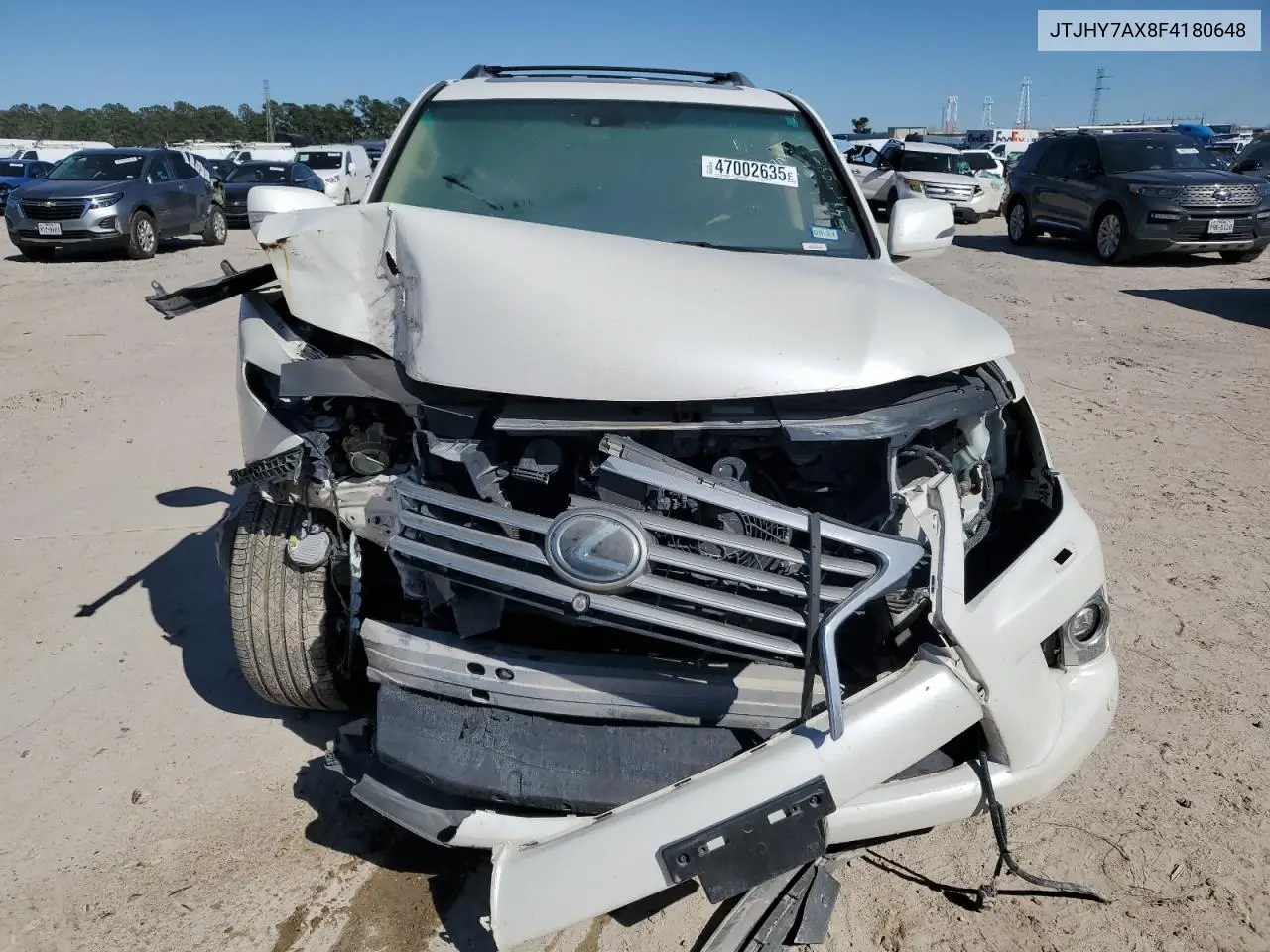 2015 Lexus Lx 570 VIN: JTJHY7AX8F4180648 Lot: 47002635