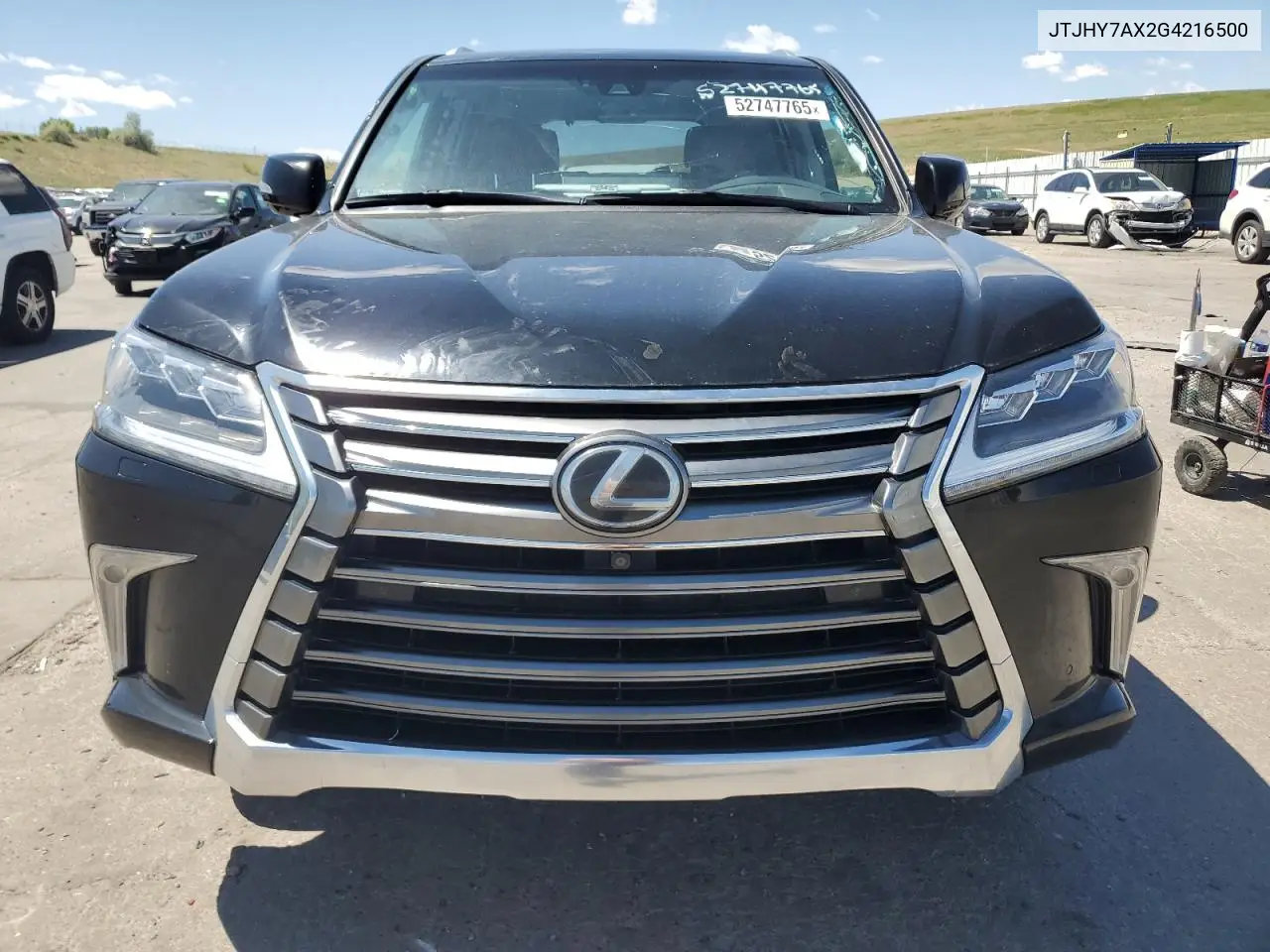 2016 Lexus Lx 570 VIN: JTJHY7AX2G4216500 Lot: 52747765