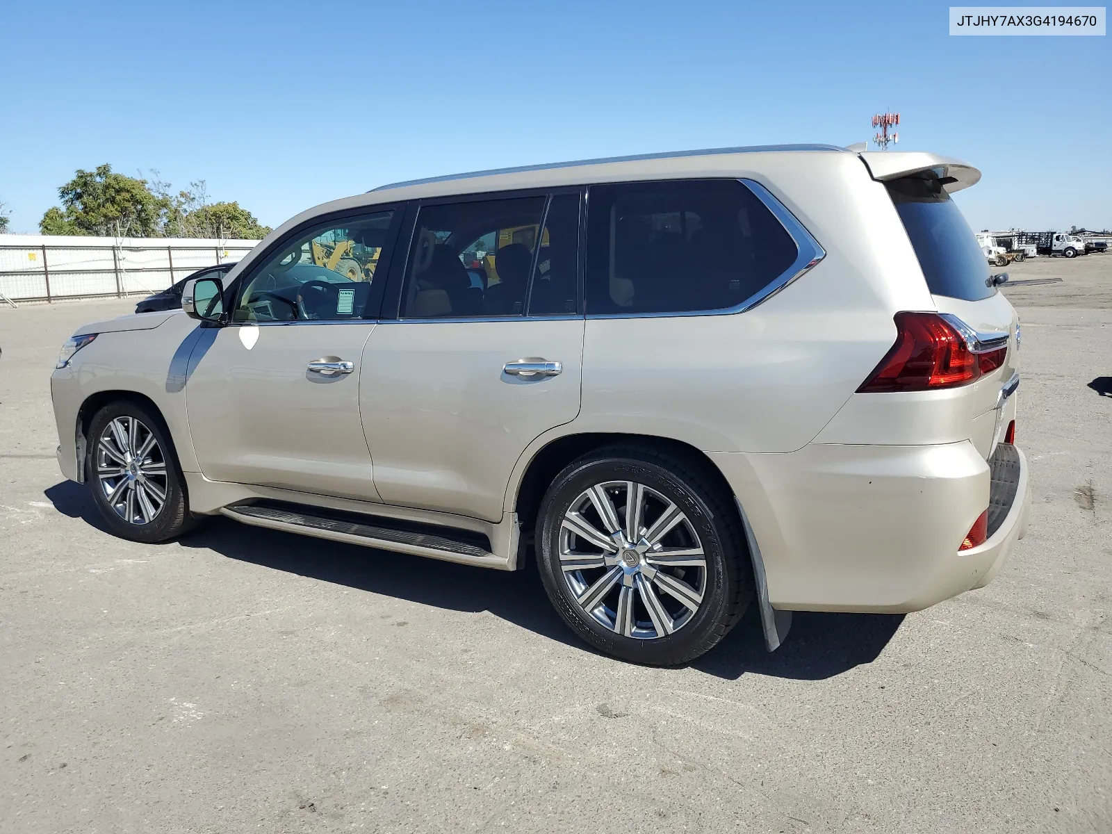 2016 Lexus Lx 570 VIN: JTJHY7AX3G4194670 Lot: 67455904