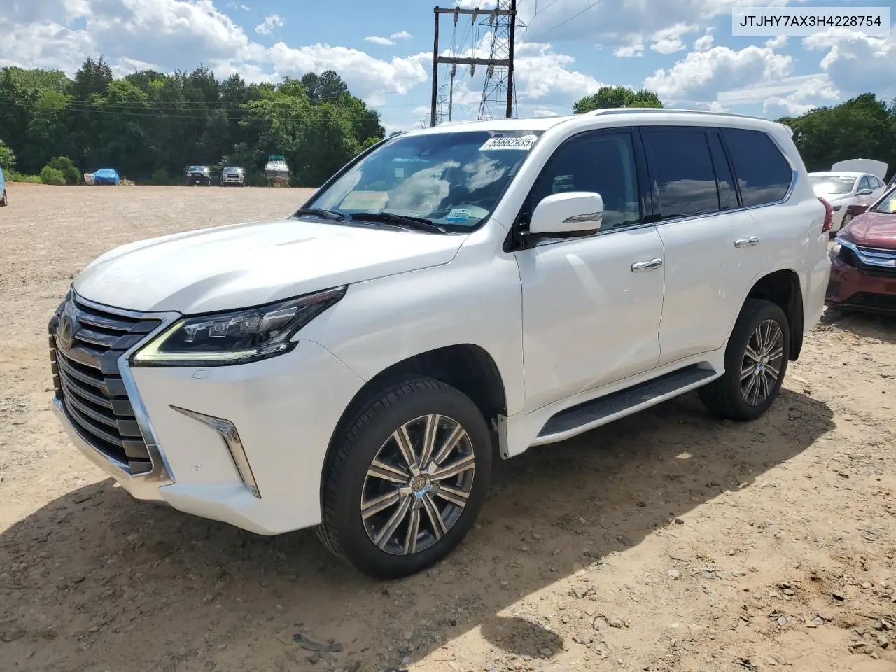 2017 Lexus Lx 570 VIN: JTJHY7AX3H4228754 Lot: 55662935