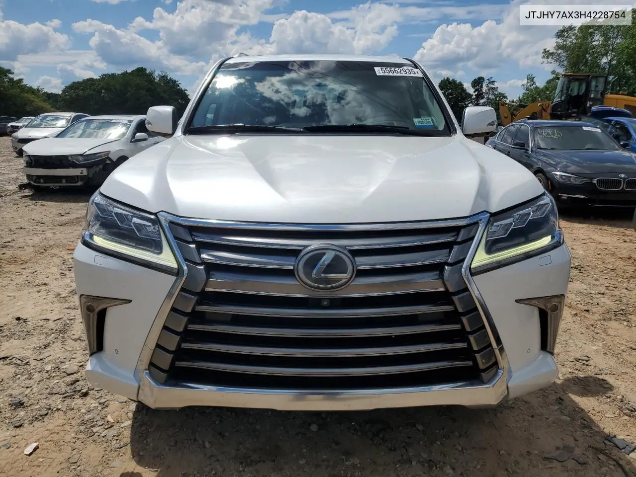 2017 Lexus Lx 570 VIN: JTJHY7AX3H4228754 Lot: 55662935