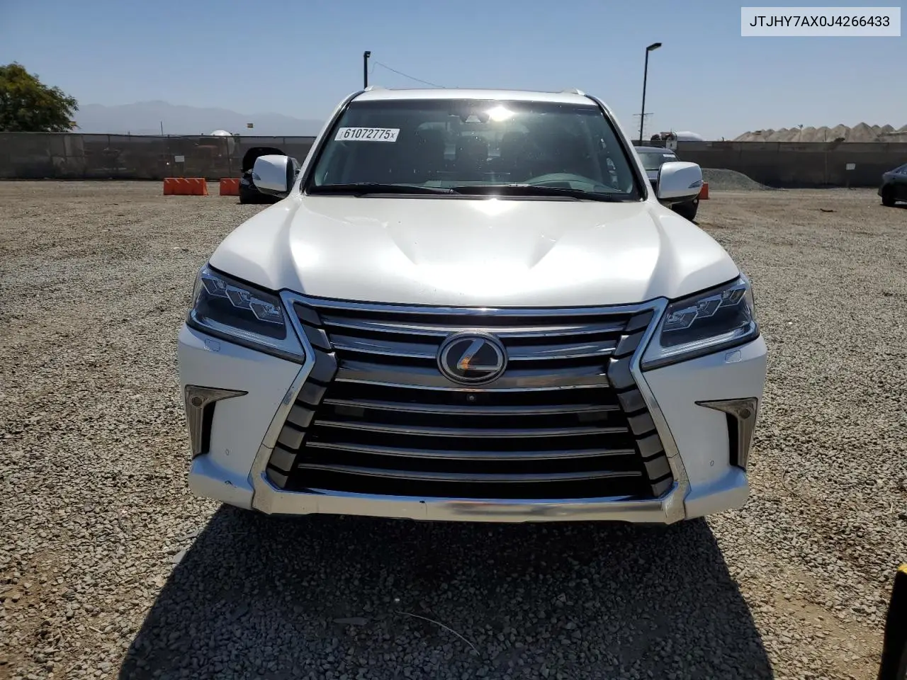 2018 Lexus Lx 570 VIN: JTJHY7AX0J4266433 Lot: 61072775