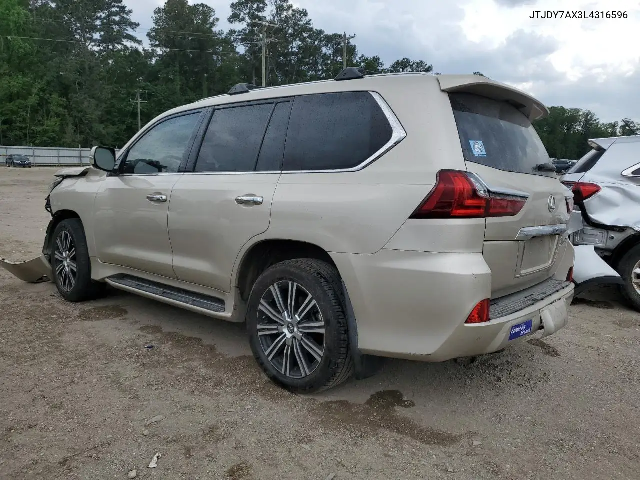 2020 Lexus Lx 570 VIN: JTJDY7AX3L4316596 Lot: 53834125