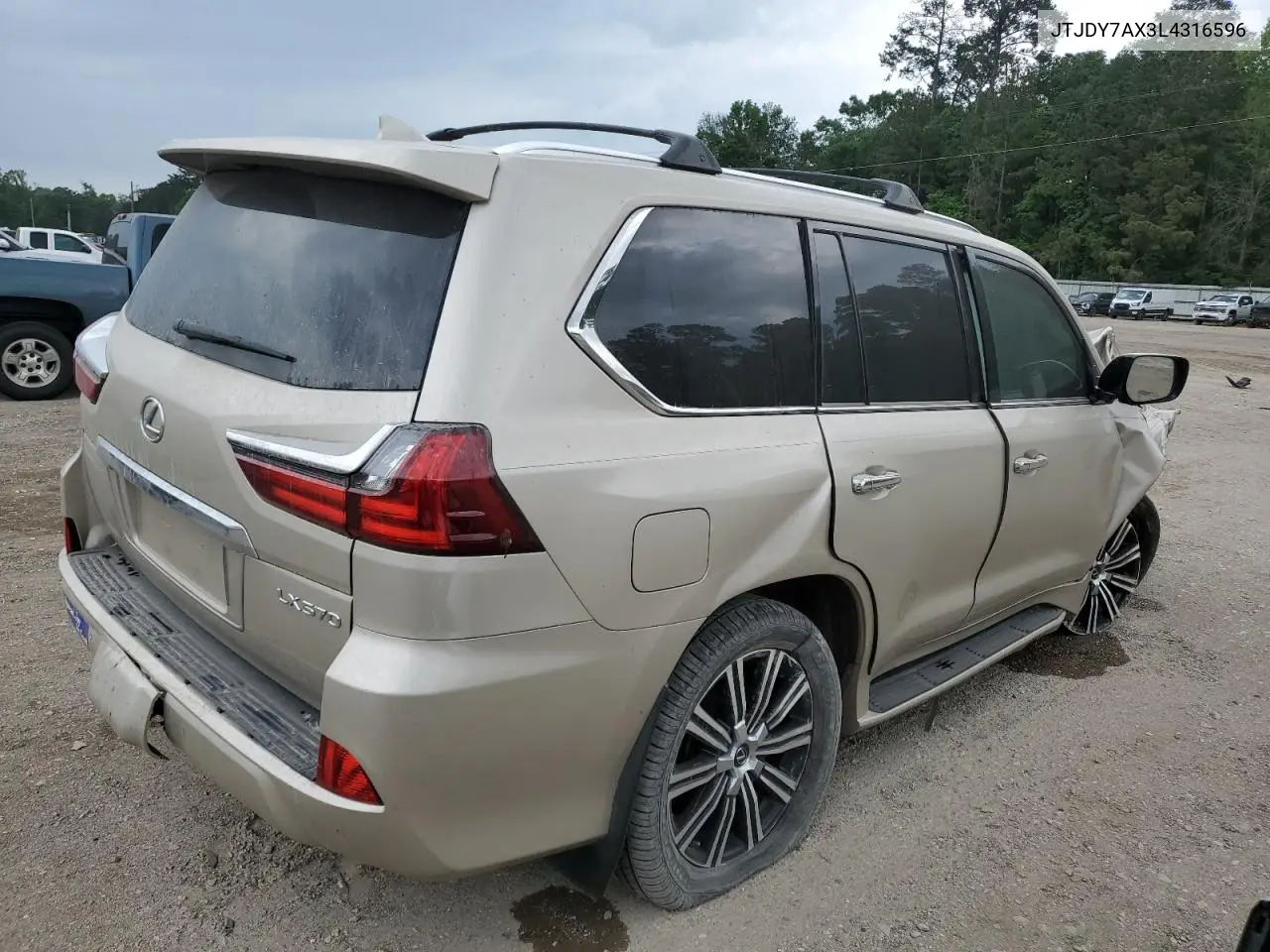 2020 Lexus Lx 570 VIN: JTJDY7AX3L4316596 Lot: 53834125