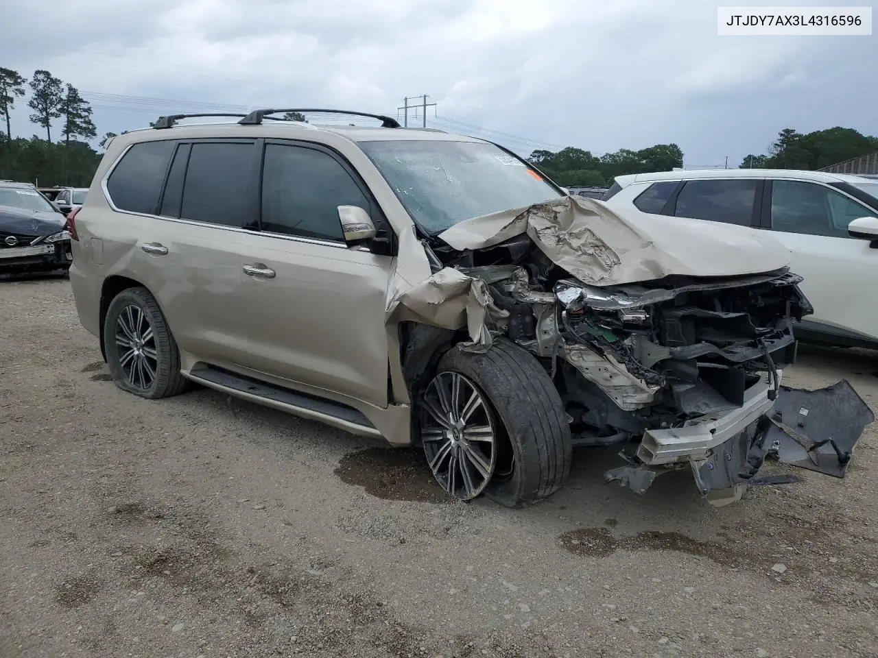 2020 Lexus Lx 570 VIN: JTJDY7AX3L4316596 Lot: 53834125