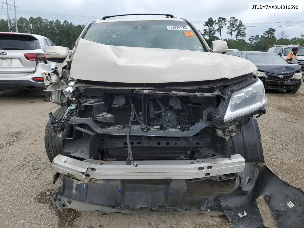 2020 Lexus Lx 570 VIN: JTJDY7AX3L4316596 Lot: 53834125