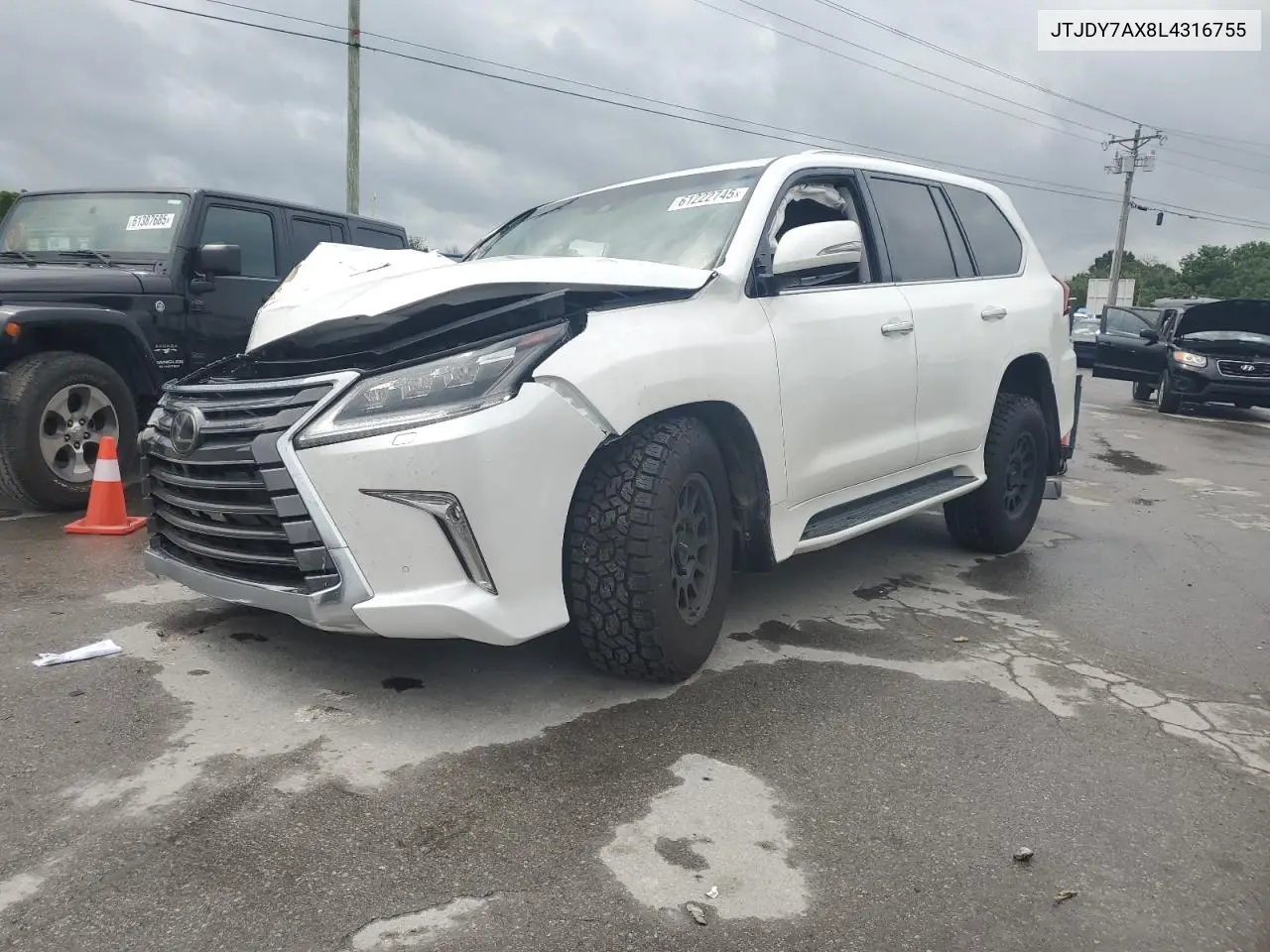 2020 Lexus Lx 570 VIN: JTJDY7AX8L4316755 Lot: 61222745