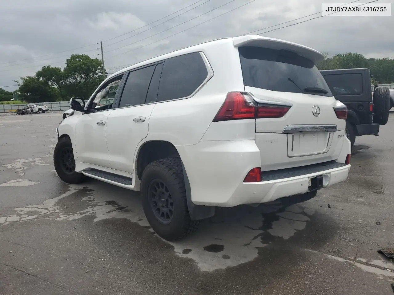 2020 Lexus Lx 570 VIN: JTJDY7AX8L4316755 Lot: 61222745