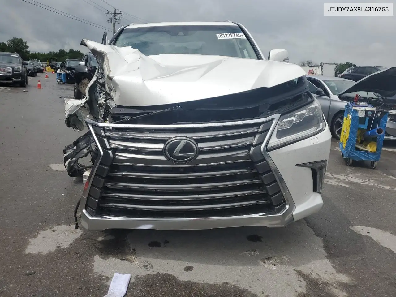 2020 Lexus Lx 570 VIN: JTJDY7AX8L4316755 Lot: 61222745