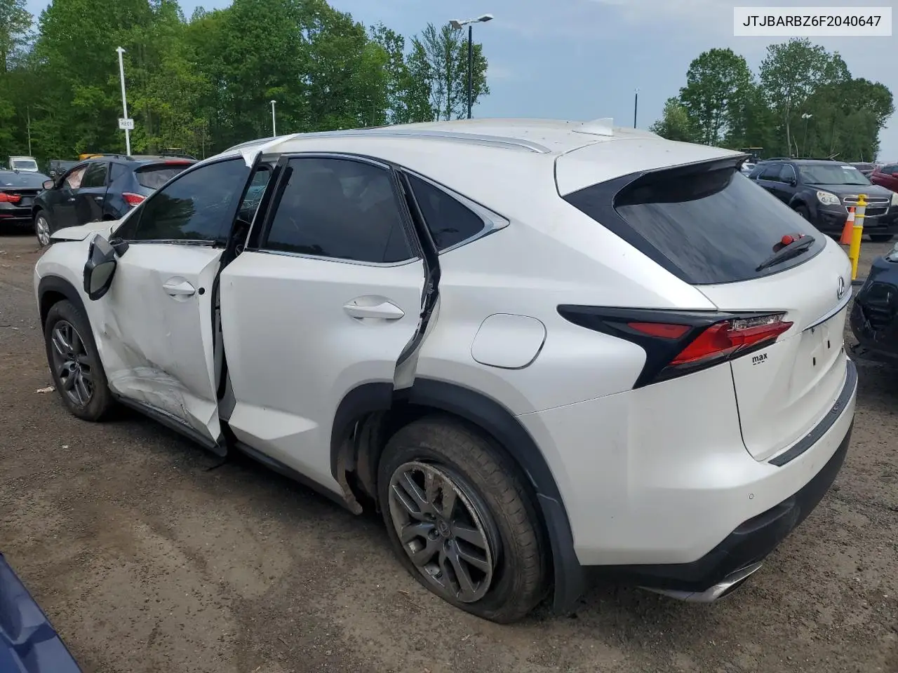2015 Lexus Nx 200T VIN: JTJBARBZ6F2040647 Lot: 53636395