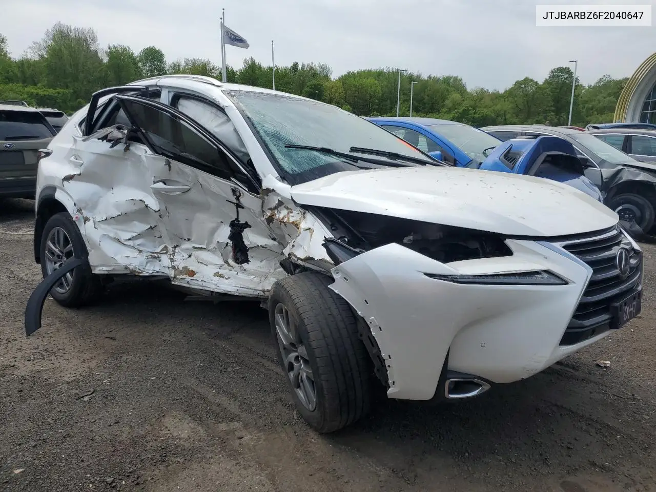 2015 Lexus Nx 200T VIN: JTJBARBZ6F2040647 Lot: 53636395