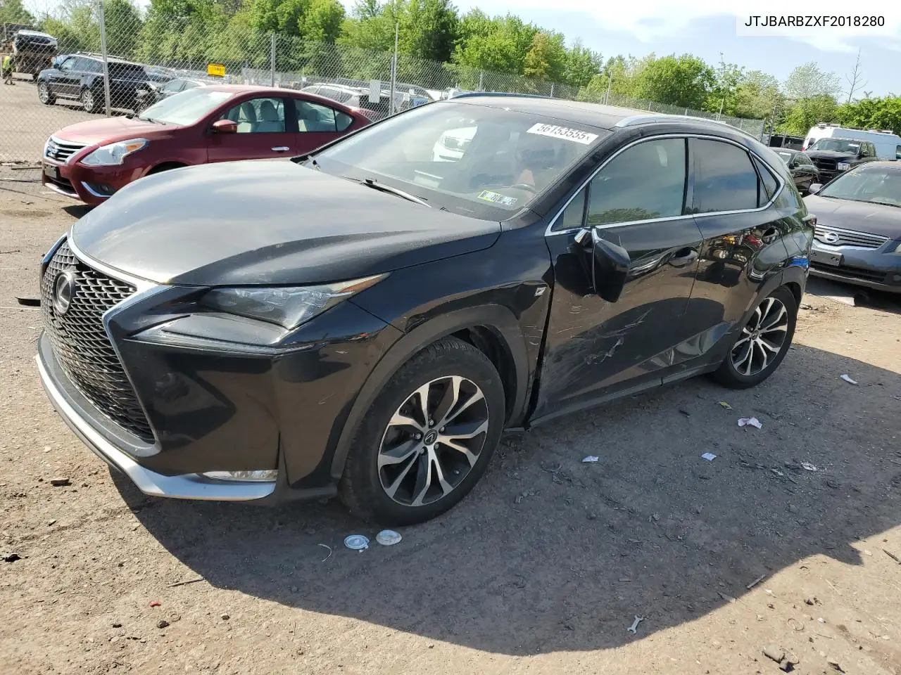 2015 Lexus Nx 200T VIN: JTJBARBZXF2018280 Lot: 56153555