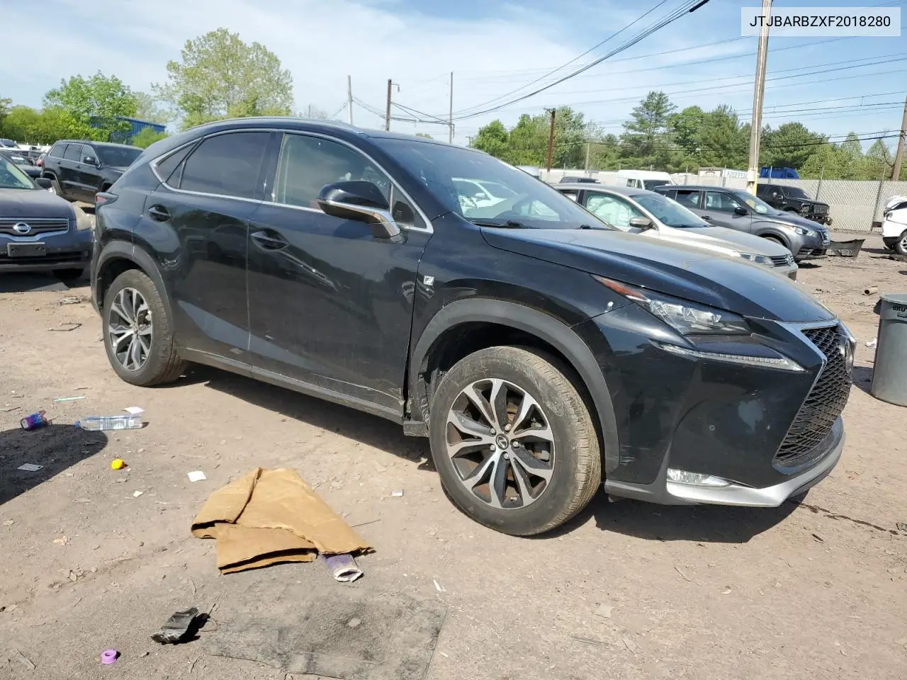 2015 Lexus Nx 200T VIN: JTJBARBZXF2018280 Lot: 56153555