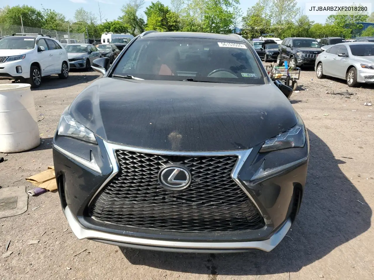 2015 Lexus Nx 200T VIN: JTJBARBZXF2018280 Lot: 56153555