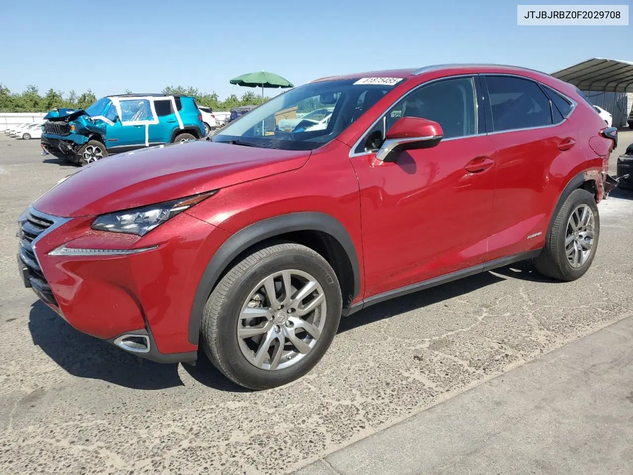 2015 Lexus Nx 300H VIN: JTJBJRBZ0F2029708 Lot: 61875485