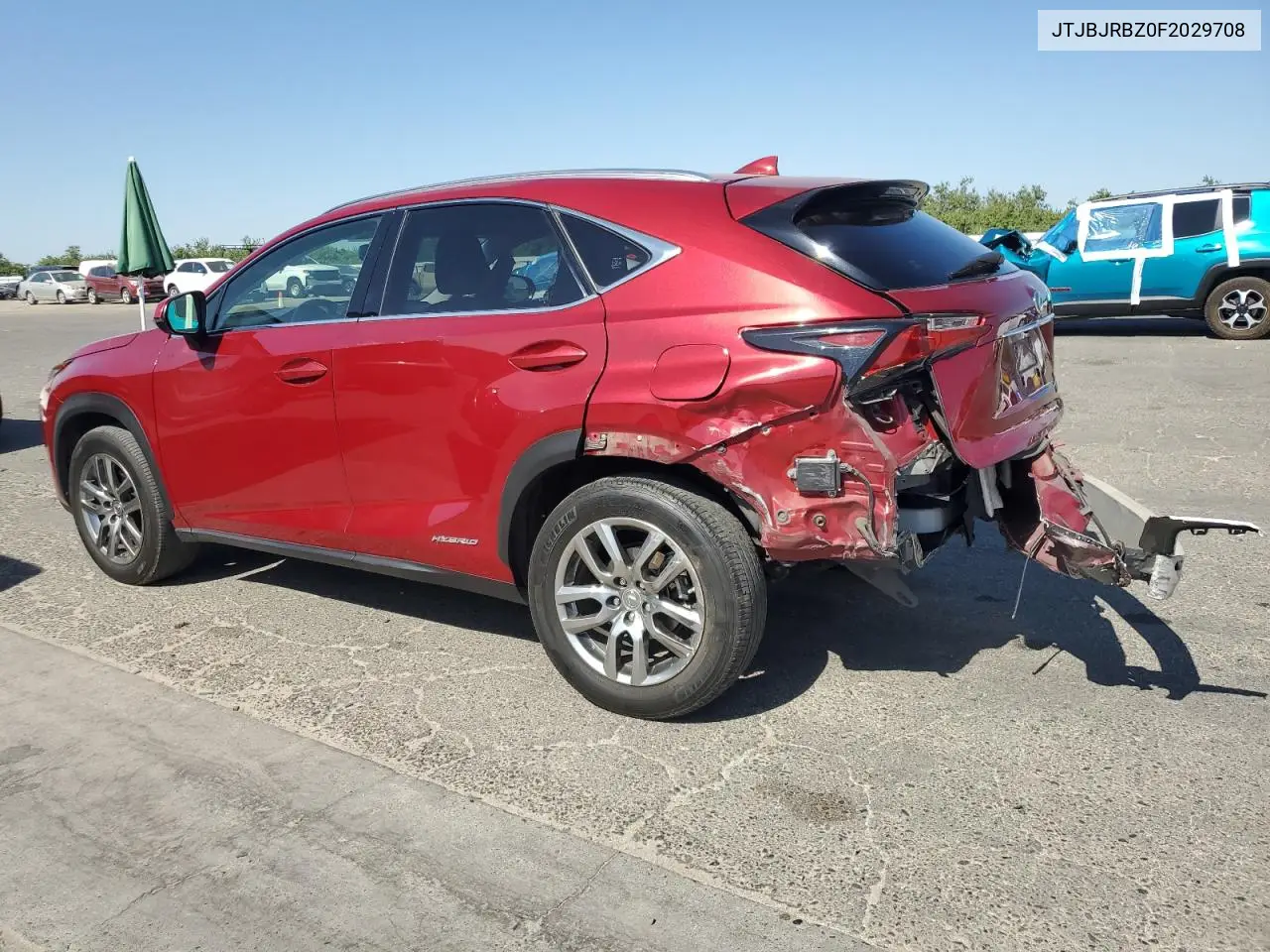 2015 Lexus Nx 300H VIN: JTJBJRBZ0F2029708 Lot: 61875485